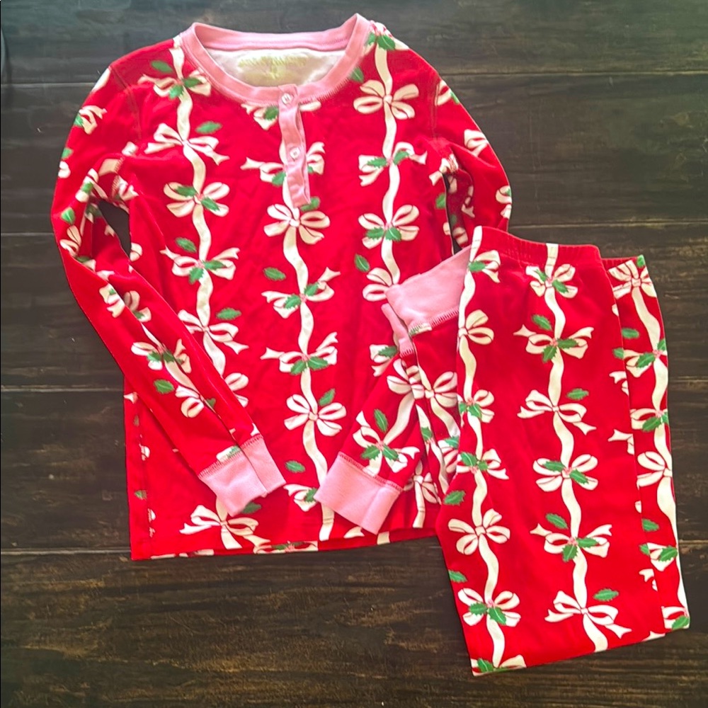 Red and Pink Pajama Set